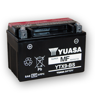 YUASA YTX9-BS Motorradbatterie 12V 8,4Ah 135A (CCA EN1), YUASA, Hersteller