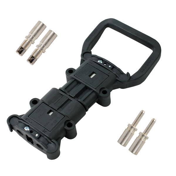 Satz Batteriestecker mit Kupplung Rema Euro DIN 80A 16mm² Stecker+Dose 